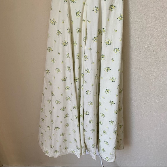 HOUSE OF CB 'Tallulah' Ivory Floral Puff Sleeve Midi Dress NWOT Size‎ XL - Picture 6 of 13